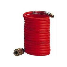 TUBO A MOLLA CON RACCORDI PER COMPRESSORE 6X8 ML. 15 TUBO A MOLLA CON RACCORDI PER COMPRESSORE 6X8 ML. 15