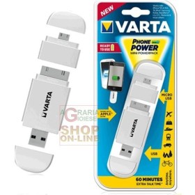 VARTA MINIPOWERPACK BATTERIA DI EMERGENZA 60 MINUTI VARTA MINIPOWERPACK BATTERIA DI EMERGENZA 60 MINUTI