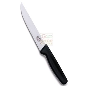 VICTORINOX COLTELLO DA CUCINA PER ARROSTO MANICO NERO CM. 12 VICTORINOX COLTELLO DA CUCINA PER ARROSTO MANICO NERO CM. 12