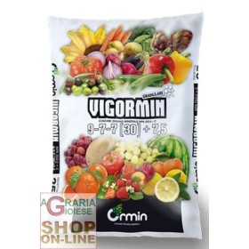 VIGORMIN CONCIME ORGANO MINERALE 9.7.7 (30)+7,5 KG. 25 VIGORMIN CONCIME ORGANO MINERALE 9.7.7 (30)+7,5 KG. 25