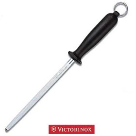 VICTORINOX ACCIAINO PER CUCINA TONDO MANICO NERO CM. 22 7.8013 VICTORINOX ACCIAINO PER CUCINA TONDO MANICO NERO CM. 22 7.8013