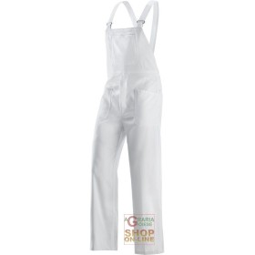 PANTALONE PETTORINA IN TERITAL  COLORE BIANCO  TG  46 62 PANTALONE PETTORINA IN TERITAL COLORE BIANCO TG 46 62