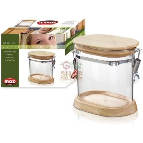 MAX CONTENITORE ERMETICO LEGNO ACRILICO MAX CONTENITORE ERMETICO LEGNO ACRILICO