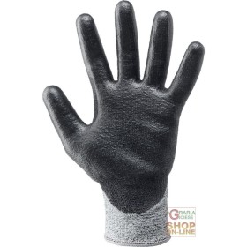GUANTI IN TESSUTO DYNEEMA® DIAMOND TECHNOLOGY  PALMO IN POLIURETANO  COLORE NERO  TG  7 10 GUANTI IN TESSUTO DYNEEMA® DIAMOND TECHNOLOGY PALMO IN