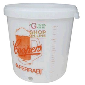 FERRARI SECCHIO COOPERS PER FERMENTAZIONE BIRRA FERRARI CONTENITORE COOPERS PER FERMENTAZIONE BIRRA