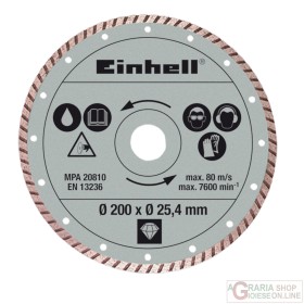 Einhell Disco diamantato 200 x 25 4 x 2 2mm turbo Einhell Disco diamantato 200 x 25 4 x 2 2mm turbo