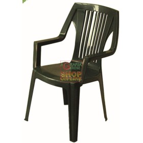 SEDIA IN RESINA MONOBLOC RALIK VERDE PESANTE ALTA ART. 24V SEDIA IN RESINA MONOBLOC RALIK VERDE PESANTE ALTA ART. 24V