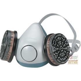 SEMIMASCHERA IN MATERIALE PLASTICO COMPOSITO CON DOPPIO FILTRO  TAGLIA UNIVERSALE SEMIMASCHERA IN MATERIALE PLASTICO COMPOSITO CON DOPPIO FILTRO