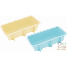 FACKELMANN STAMPO PER PLUMCAKE IN SILICONE COLORI : CREMA & AZZURRO RESISTENTI FINO A 230 25X12X7 CM. FACKELMANN STAMPO PER PLUMCAKE IN SILICONE COLORI: CREMA &