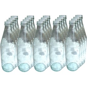 BOTTIGLIA IN VETRO TRASPARENTE CON TAPPO A VITE PER OLIO VINO E MIELE LT. 1 CONF. 20 BOTTIGLIE BOTTIGLIA IN VETRO TRASPARENTE CON TAPPO A VITE PER OLIO VINO E