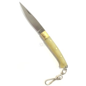 COLTELLO PATTADA RUJU LAMA INOX CON PORTACHIAVI CM. 14 COLTELLO PATTADA RUJU LAMA INOX CON PORTACHIAVI CM. 14