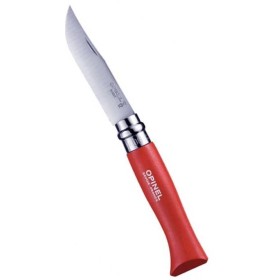 OPINEL COLTELLO INOX N. 8 MANICO BARODEUR ROSSO OPINEL COLTELLO INOX N. 8 MANICO BARODEUR ROSSO