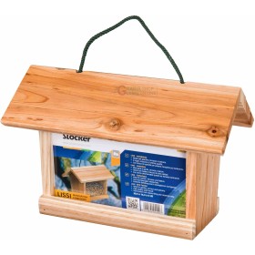 STOCKER MANGIATOIA LISSI PER UCCELLI IN LEGNO MASSICCIO CM. 30,5 X 19,5 X 18,5 STOCKER MANGIATOIA LISSI PER UCCELLI IN LEGNO MASSICCIO CM.