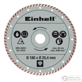 Einhell Disco diamantato 180 x 25 4 x 2 2mm turbo Einhell Disco diamantato 180 x 25 4 x 2 2mm turbo