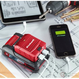 Einhell Adattatore USB a batteria TE-CP 18 Li USB - Solo Einhell Adattatore USB a batteria TE-CP 18 Li USB - Solo