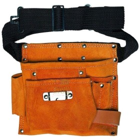 BORSA CARPERNTIERI 2 TASCHE PORTA ATTREZZI IN CROSTA SCAMOSCIATA BORSA CARPERNTIERI 2 TASCHE PORTA ATTREZZI IN CROSTA SCAMOSCIATA