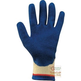 GUANTO CON SUPPORTO IN KEVLAR® PALMO RICOPERTO IN  GOMMA  COLORE BLU  TG  9 10 GUANTO CON SUPPORTO IN KEVLAR® PALMO RICOPERTO IN GOMMA COLORE