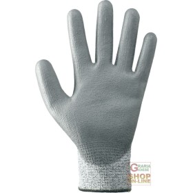 GUANTO IN TESSUTO SINTETICO DYNEEMA®  INTERAMENTE RICOPERTO IN POLIURETANO  TG  M L XL  COLORE GRIGIO GUANTO IN TESSUTO SINTETICO DYNEEMA® INTERAMENTE RICOPERTO IN