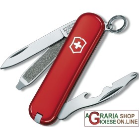 VICTORINOX CLASSIC RALLY COLTELLINO PORTACHIAVI MULTIUSO COLORE ROSSO MM. 58 VICTORINOX CLASSIC RALLY COLTELLINO PORTACHIAVI MULTIUSO COLORE
