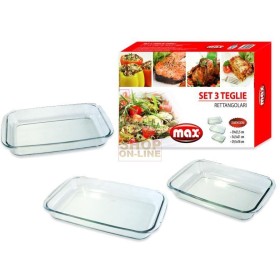 MAX SET 3 TEGLIE RETTANGOLARI 2.9-2.2-1.6LT MAX SET 3 TEGLIE RETTANGOLARI 2.9-2.2-1.6LT