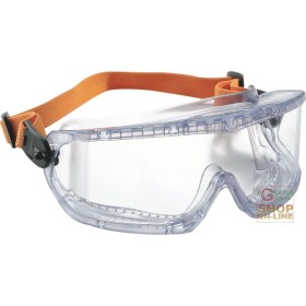 OCCHIALE A MASCHERINA  LENTE IN POLICARBONATO COD  1006193 FOG BAN  BARDATURA ELASTICA OCCHIALE A MASCHERINA LENTE IN POLICARBONATO COD 1006193 FOG
