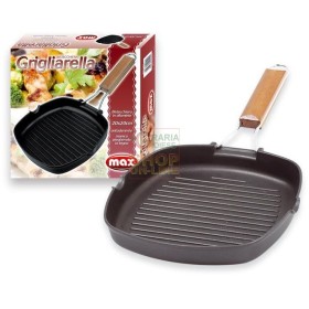 MAX BISTECCHIERA ALLUMINIO 20X20CM MAX BISTECCHIERA ALLUMINIO 20X20CM