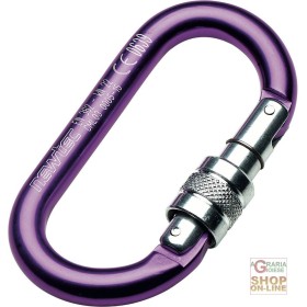 MOSCHETTONE NEWTEC ANODIZZATO CON GHIERA  COLORE VIOLA MOSCHETTONE NEWTEC ANODIZZATO CON GHIERA COLORE VIOLA