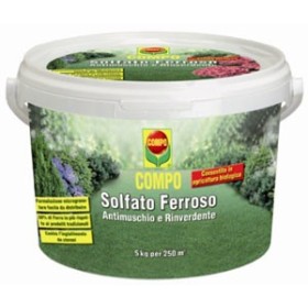 COMPO SOLFATO FERROSO ANTIMUSCHIO E RINVERDENTE KG. 5 COMPO SOLFATO FERROSO KG. 5