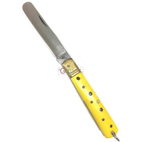 FRARACCIO COLTELLO DA TASCA MANICO GIALLO TARTARUGATO CM. 17 FRARACCIO COLTELLO DA TASCA MANICO GIALLO TARTARUGATO CM. 17