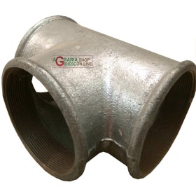 RACCORDO A TEE ZINCATA FEMMINA DIAM. 4 Pollici. RACCORDO A TEE ZINCATA FEMMINA DIAM. 4 Pollici.