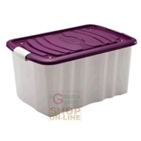 ROLL BOX IN PLASTICA E COPERCHIO E RUOTE CM. 59X39X30 LT. 45 ROLL BOX IN PLASTICA E COPERCHIO E RUOTE CM. 59X39X30 LT. 45