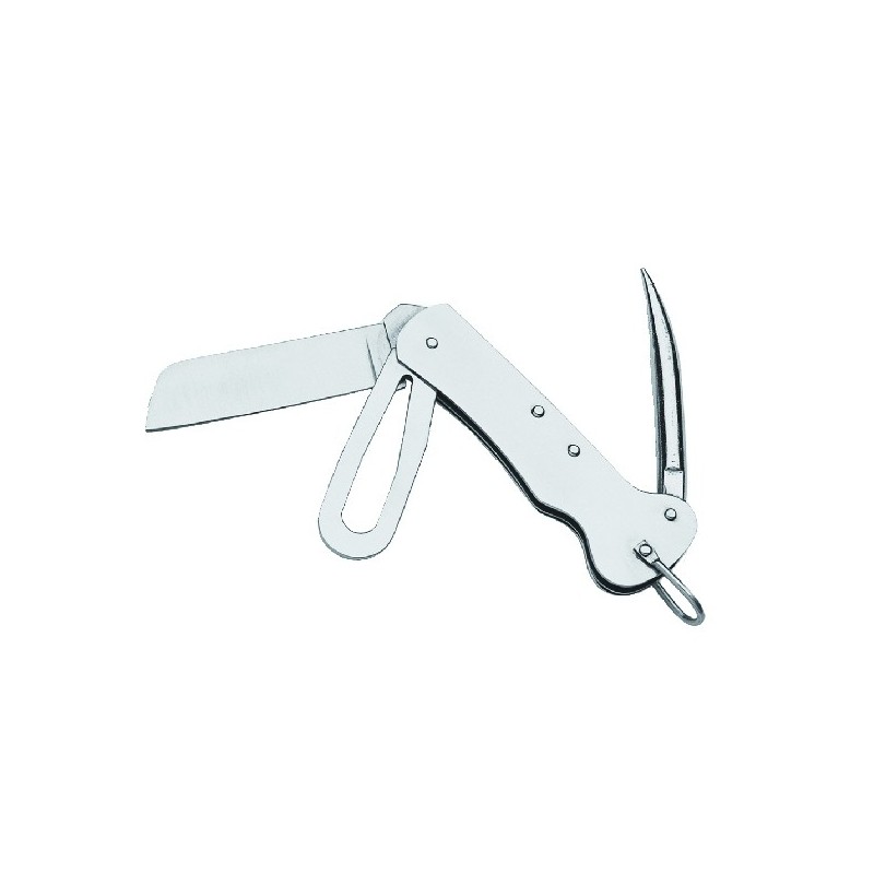 COLTELLO DA BARCA ACCIAIO INOX CON CAVIGLIA GIRAGRILLI COLTELLO DA BARCA ACCIAIO INOX CON CAVIGLIA GIRAGRILLI