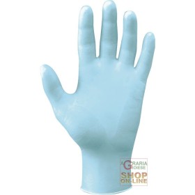 GUANTO NITRILE AMBIDESTRO SENZA POLVERE  COLORE AZZURRO  TG  S M L XL  CONF 100 PZ GUANTO NITRILE AMBIDESTRO SENZA POLVERE COLORE AZZURRO TG S M L