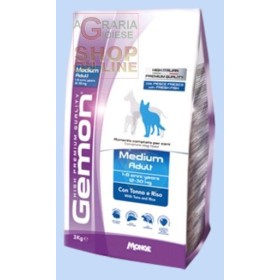 GEMON MANGIME PER CANI MEDIUM ADULT CON TONNO-RISO KG. 3 GEMON MANGIME PER CANI MEDIUM ADULT CON TONNO-RISO KG. 3