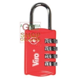VIRO LUCCHETTO TSA PER VALIGIE ART. 424.7 MM. 28 VIRO LUCCHETTO TSA PER VALIGIE ART. 424.7 MM. 28