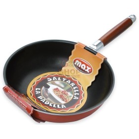 MAX SALTAPASTA 24CM  - MANICO LEGNO MAX SALTAPASTA 24CM - MANICO LEGNO