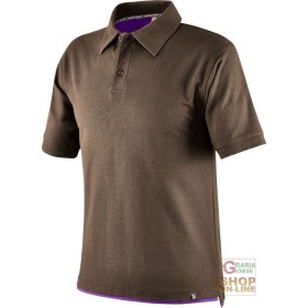 MAGLIETTA POLO 100% COTONE CARDATO GR  190  COLORE TORTORA VIOLA  TG  S XXL MAGLIETTA POLO 100% COTONE CARDATO GR 190 COLORE TORTORA VIOLA