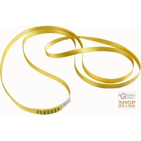 FETTUCCIA DI ANCORAGGIO IN NASTRO TESSILE CUCITO  LARGHEZZA 2 CM  LUNGHEZZA 80 CM  COLORE GIALLO FETTUCCIA DI ANCORAGGIO IN NASTRO TESSILE CUCITO LARGHEZZA 2 CM