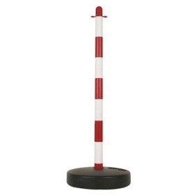 COLONNA BIANCO ROSSA PER CATENA PLASTICA CM. 9 H. COLONNA BIANCO ROSSA PER CATENA PLASTICA CM. 9 H.
