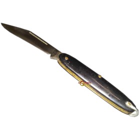 coltello temperino manico nero lama inox cm. 14 coltello temperino manico nero lama inox cm. 14