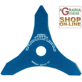 DISCO PER DECESPUGLIATORE TRE DENTI MM. 300x3,0 TRICUT DISCO PER DECESPUGLIATORE TRE DENTI MM. 300x3,0 TRICUT