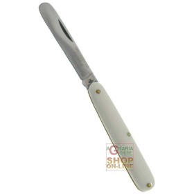 FRARACCIO COLTELLO RASOLINO CATANESE MANICO BIANCO BOMBATO CM. 17 FRARACCIO COLTELLO RASOLINO CATANESE MANICO BIANCO BOMBATO CM.