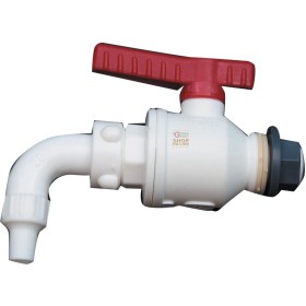 RUBINETTO SFERA IN NYLON DIAM. 1/2 PORTAGOMMA 20 PER ALIMENTI RUBINETTO SFERA IN NYLON DIAM. 1/2 PORTAGOMMA 20 PER ALIMENTI