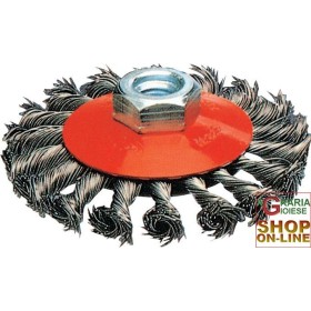 SPAZZOLA ACCIAIO CIRCOLARE CONICA MM.95 MAZZETTI RITORTI M14 SPAZZOLA ACCIAIO CIRCOLARE CONICA MM.95 MAZZETTI RITORTI M14
