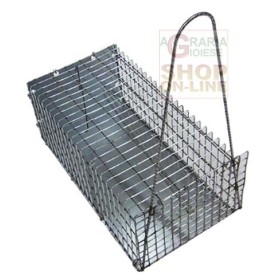 TRAPPOLA PER TOPI IN RETE METALLICA GRANDE CM. 40 X 18 X 18H TRAPPOLA PER TOPI IN RETE METALLICA GRANDE CM. 40 X 18 X 18H