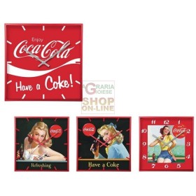 MAX OROLOGIO PARETE QUADRATO28CM COCA-COLA MAX OROLOGIO PARETE QUADRATO28CM COCA-COLA