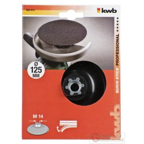 Einhell QUICK-STICK platorello di supporto con velcro Maschio 14x125 mm. Einhell QUICK-STICK platorello di supporto con velcro Maschio