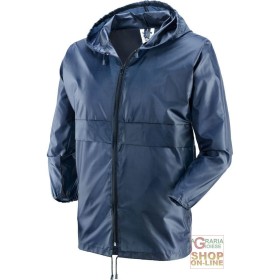 K WAY CON CERNIERA  COLORE BLU  TG  M L XL XXL K WAY CON CERNIERA COLORE BLU TG M L XL XXL