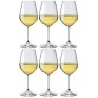 BORMIOLI SET 6 BICCHIERI CALICE IN VETRO DIVINO PER VINO BIANCO