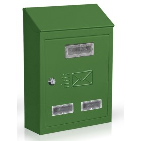 CASSETTA POSTALE VERNICIATA VERDE MODELLO CITY CM. 18x6x25h CASSETTA POSTALE VERNICIATA VERDE MODELLO CITY CM. 18x6x25h